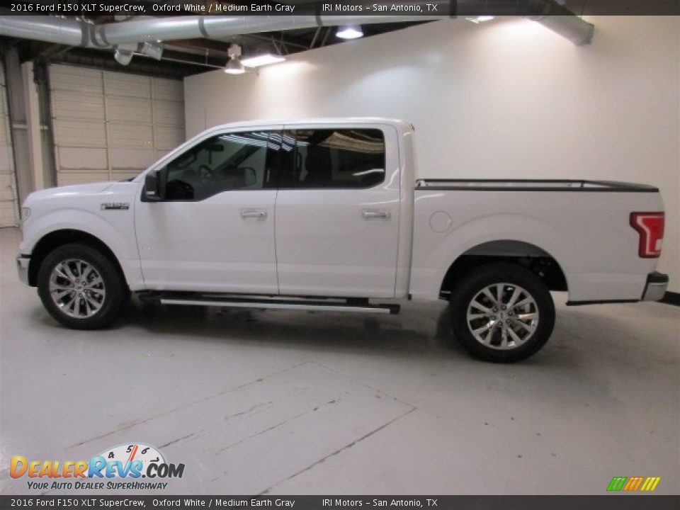 2016 Ford F150 XLT SuperCrew Oxford White / Medium Earth Gray Photo #6