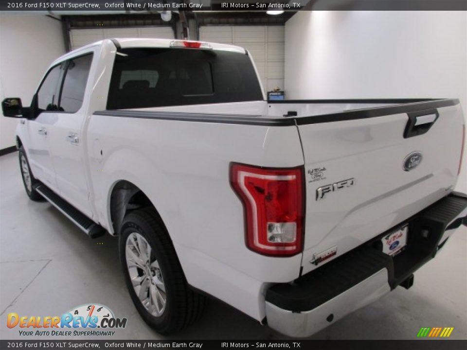 2016 Ford F150 XLT SuperCrew Oxford White / Medium Earth Gray Photo #8