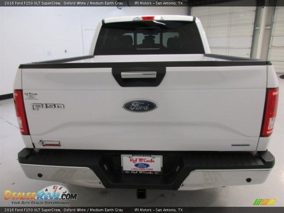 2016 Ford F150 XLT SuperCrew Oxford White / Medium Earth Gray Photo #9