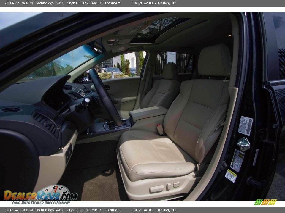2014 Acura RDX Technology AWD Crystal Black Pearl / Parchment Photo #9