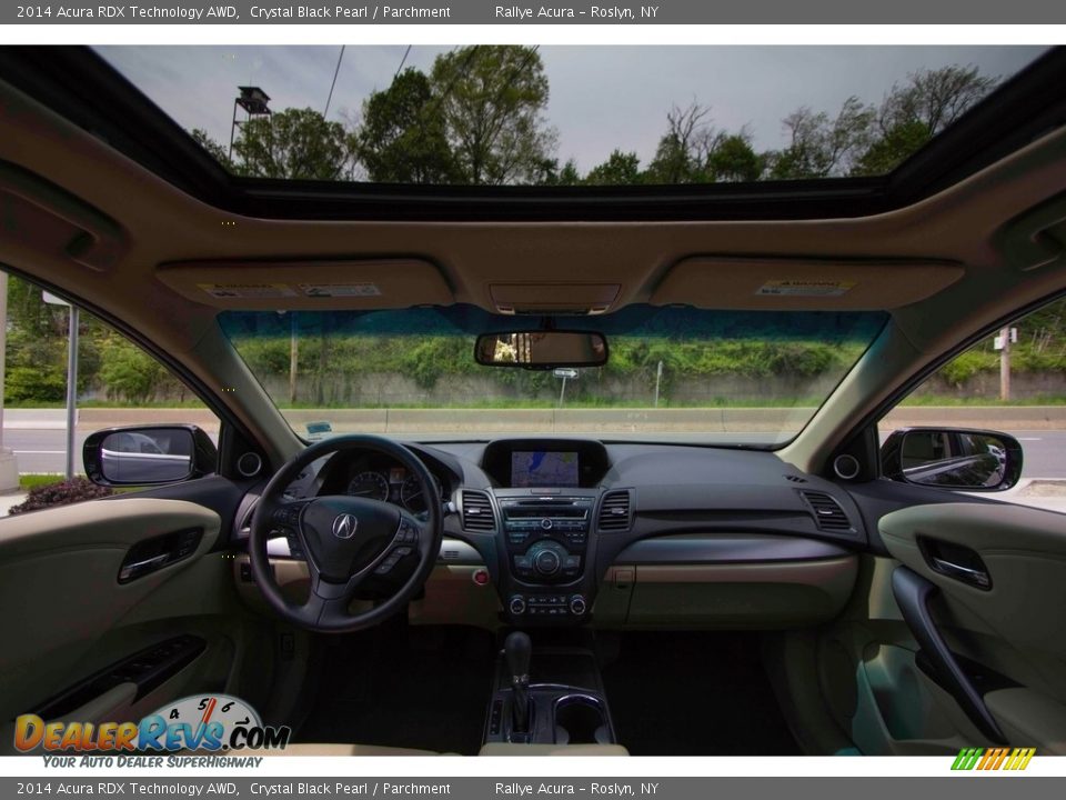 2014 Acura RDX Technology AWD Crystal Black Pearl / Parchment Photo #11