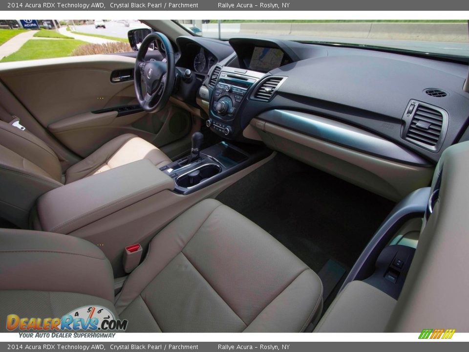 2014 Acura RDX Technology AWD Crystal Black Pearl / Parchment Photo #12