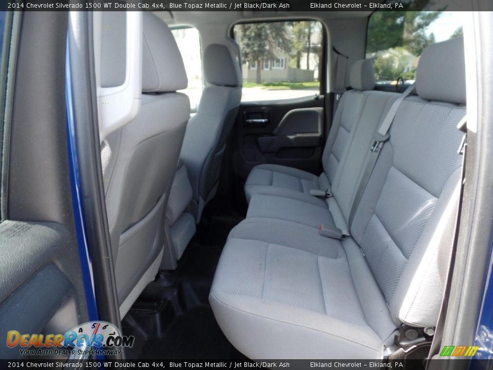 2014 Chevrolet Silverado 1500 WT Double Cab 4x4 Blue Topaz Metallic / Jet Black/Dark Ash Photo #10