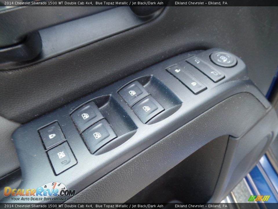 2014 Chevrolet Silverado 1500 WT Double Cab 4x4 Blue Topaz Metallic / Jet Black/Dark Ash Photo #11