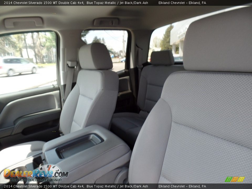 2014 Chevrolet Silverado 1500 WT Double Cab 4x4 Blue Topaz Metallic / Jet Black/Dark Ash Photo #12