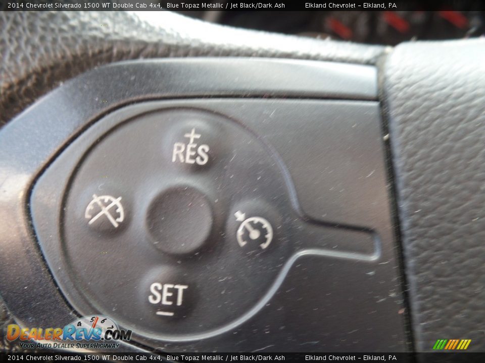 2014 Chevrolet Silverado 1500 WT Double Cab 4x4 Blue Topaz Metallic / Jet Black/Dark Ash Photo #13