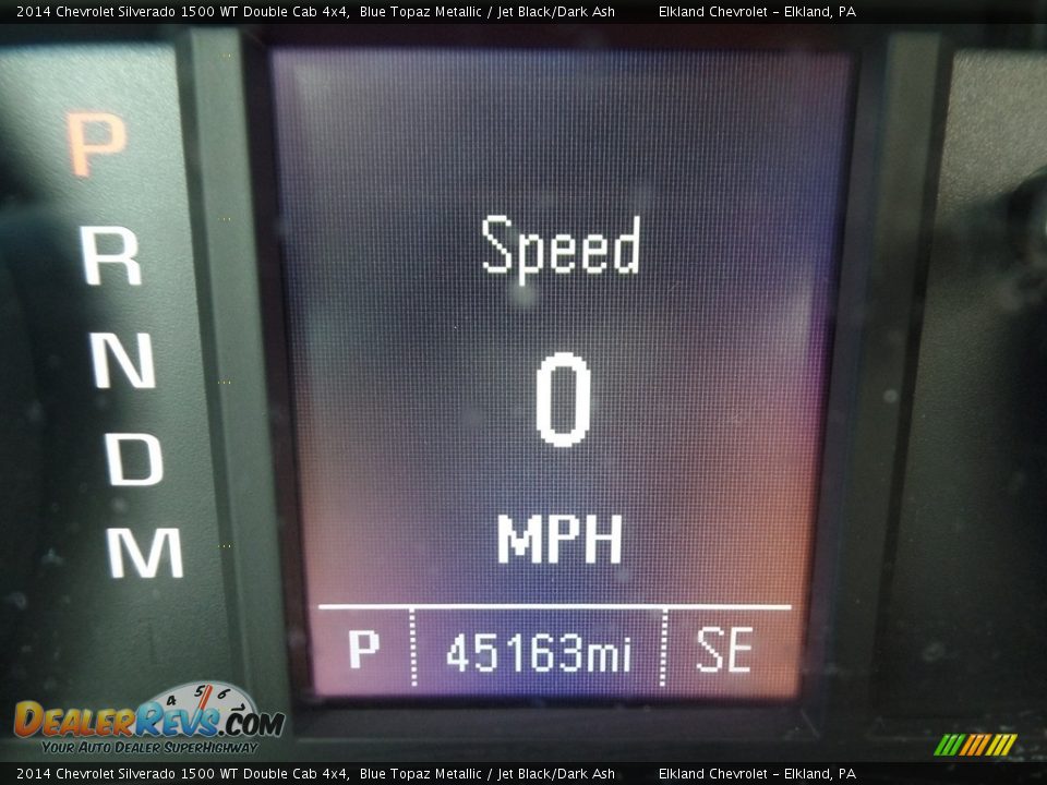 2014 Chevrolet Silverado 1500 WT Double Cab 4x4 Blue Topaz Metallic / Jet Black/Dark Ash Photo #14