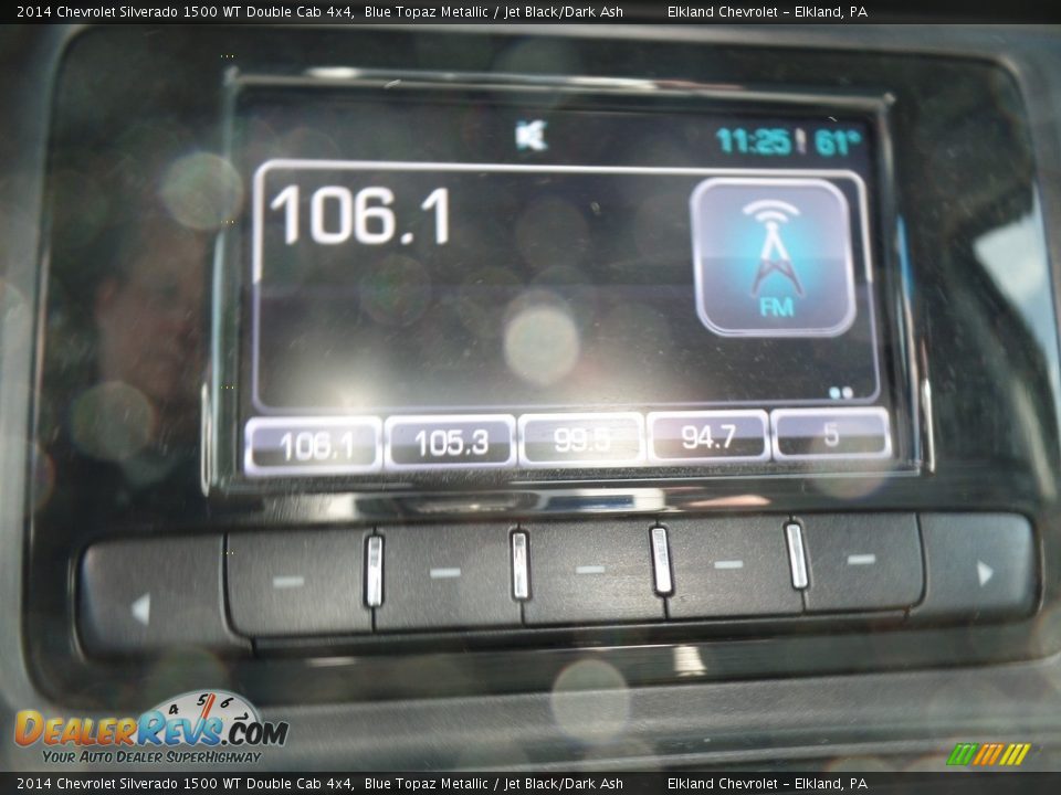 2014 Chevrolet Silverado 1500 WT Double Cab 4x4 Blue Topaz Metallic / Jet Black/Dark Ash Photo #16