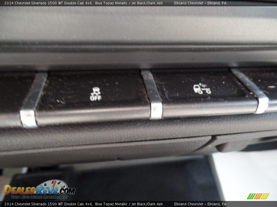 2014 Chevrolet Silverado 1500 WT Double Cab 4x4 Blue Topaz Metallic / Jet Black/Dark Ash Photo #19