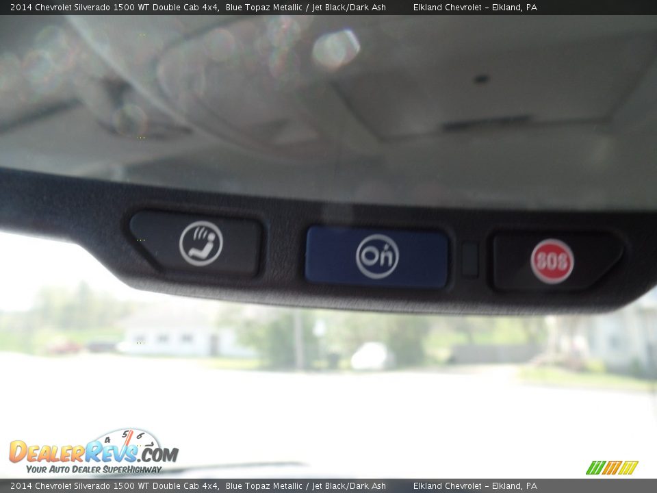 2014 Chevrolet Silverado 1500 WT Double Cab 4x4 Blue Topaz Metallic / Jet Black/Dark Ash Photo #20