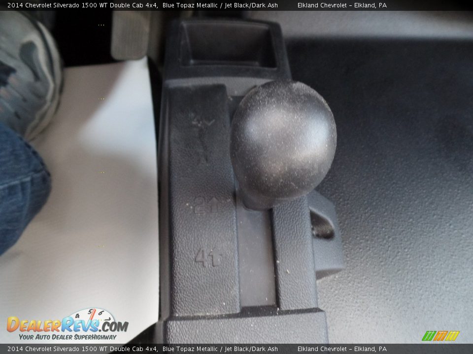 2014 Chevrolet Silverado 1500 WT Double Cab 4x4 Blue Topaz Metallic / Jet Black/Dark Ash Photo #21
