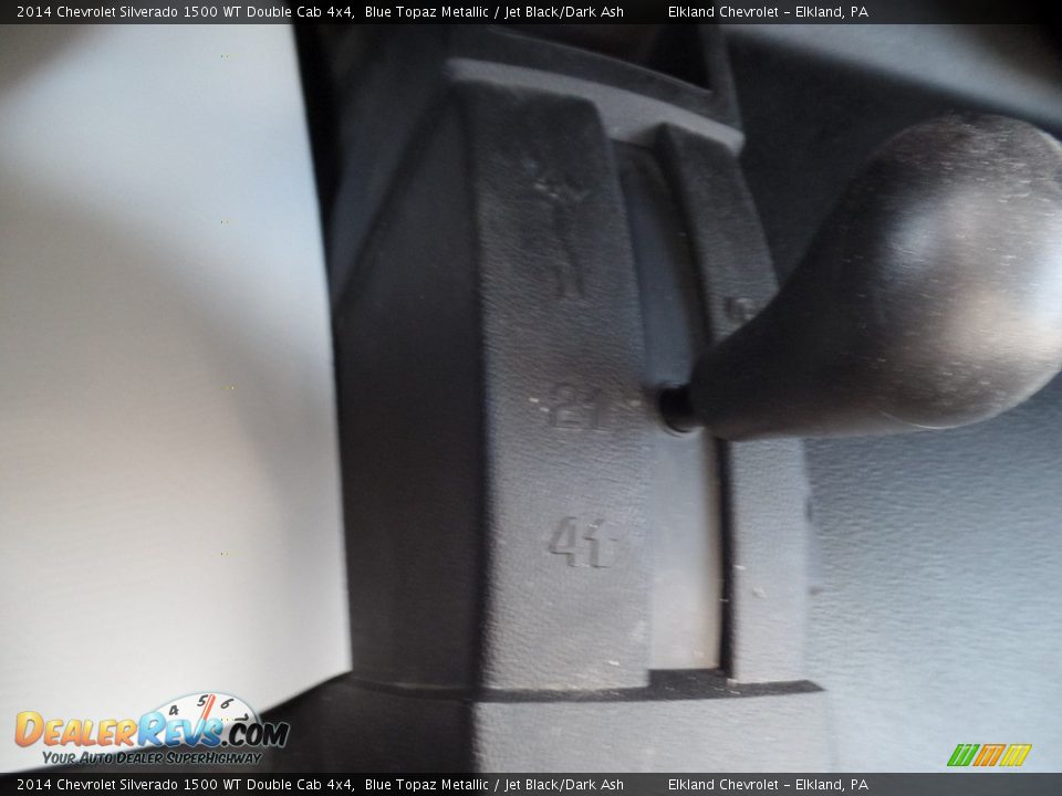 2014 Chevrolet Silverado 1500 WT Double Cab 4x4 Blue Topaz Metallic / Jet Black/Dark Ash Photo #22