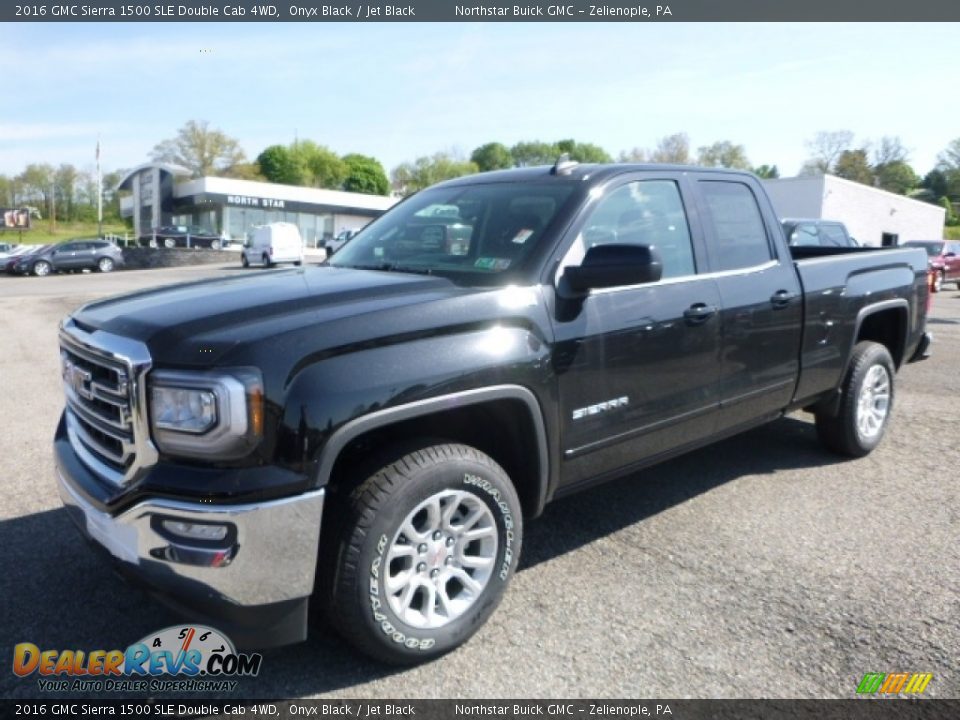 2016 GMC Sierra 1500 SLE Double Cab 4WD Onyx Black / Jet Black Photo #1