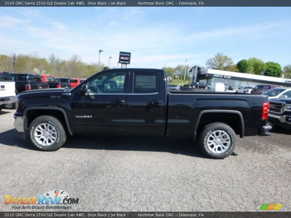 2016 GMC Sierra 1500 SLE Double Cab 4WD Onyx Black / Jet Black Photo #2