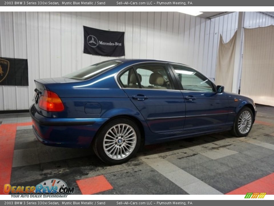 2003 BMW 3 Series 330xi Sedan Mystic Blue Metallic / Sand Photo #7