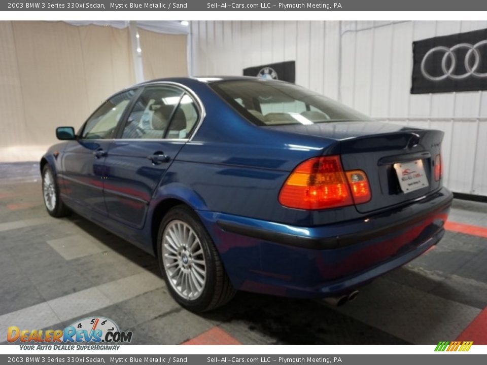 2003 BMW 3 Series 330xi Sedan Mystic Blue Metallic / Sand Photo #10