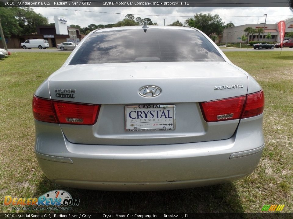 2010 Hyundai Sonata GLS Radiant Silver / Gray Photo #7