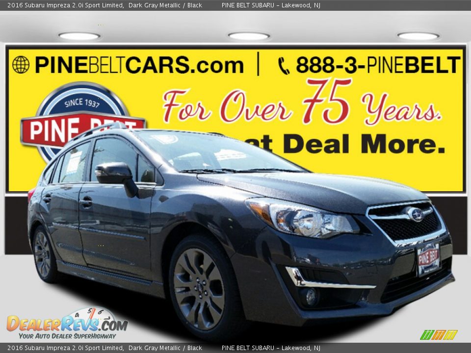 2016 Subaru Impreza 2.0i Sport Limited Dark Gray Metallic / Black Photo #1