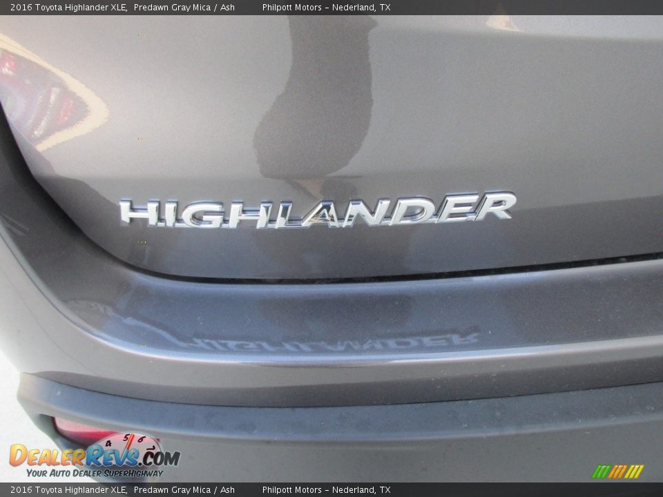 2016 Toyota Highlander XLE Predawn Gray Mica / Ash Photo #13