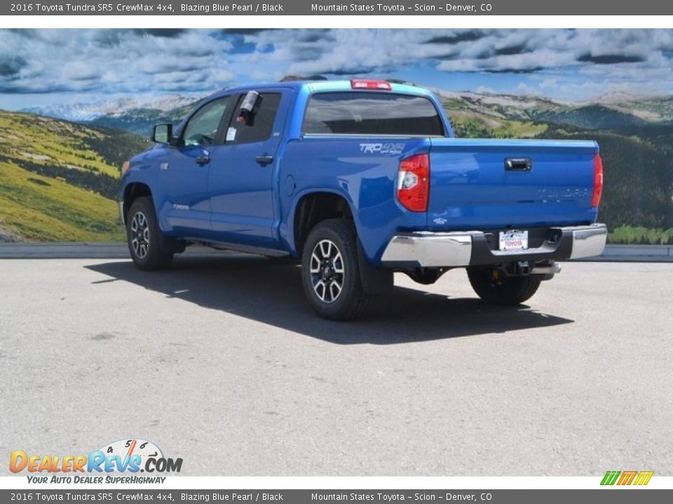 2016 Toyota Tundra SR5 CrewMax 4x4 Blazing Blue Pearl / Black Photo #3