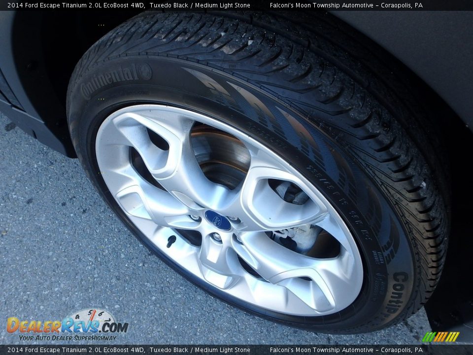 2014 Ford Escape Titanium 2.0L EcoBoost 4WD Tuxedo Black / Medium Light Stone Photo #10