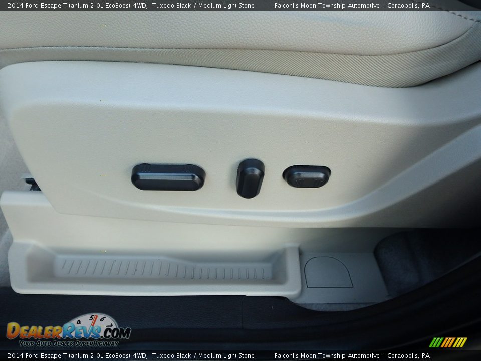 2014 Ford Escape Titanium 2.0L EcoBoost 4WD Tuxedo Black / Medium Light Stone Photo #20