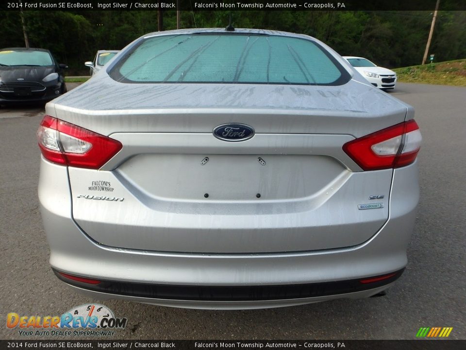2014 Ford Fusion SE EcoBoost Ingot Silver / Charcoal Black Photo #3