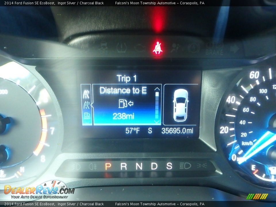 2014 Ford Fusion SE EcoBoost Ingot Silver / Charcoal Black Photo #25