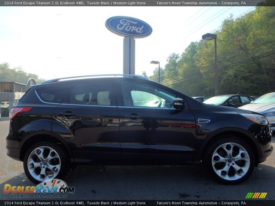 2014 Ford Escape Titanium 2.0L EcoBoost 4WD Tuxedo Black / Medium Light Stone Photo #1
