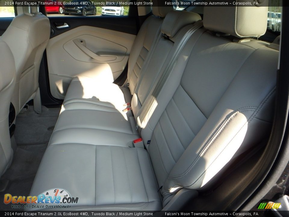 2014 Ford Escape Titanium 2.0L EcoBoost 4WD Tuxedo Black / Medium Light Stone Photo #16