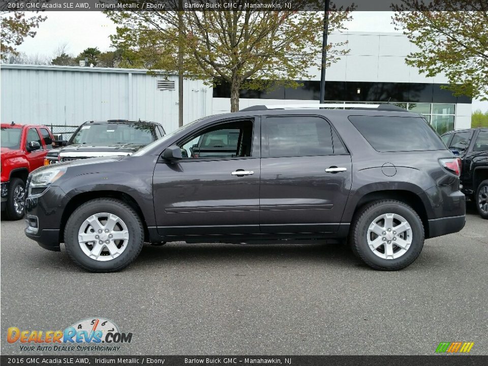 2016 GMC Acadia SLE AWD Iridium Metallic / Ebony Photo #3