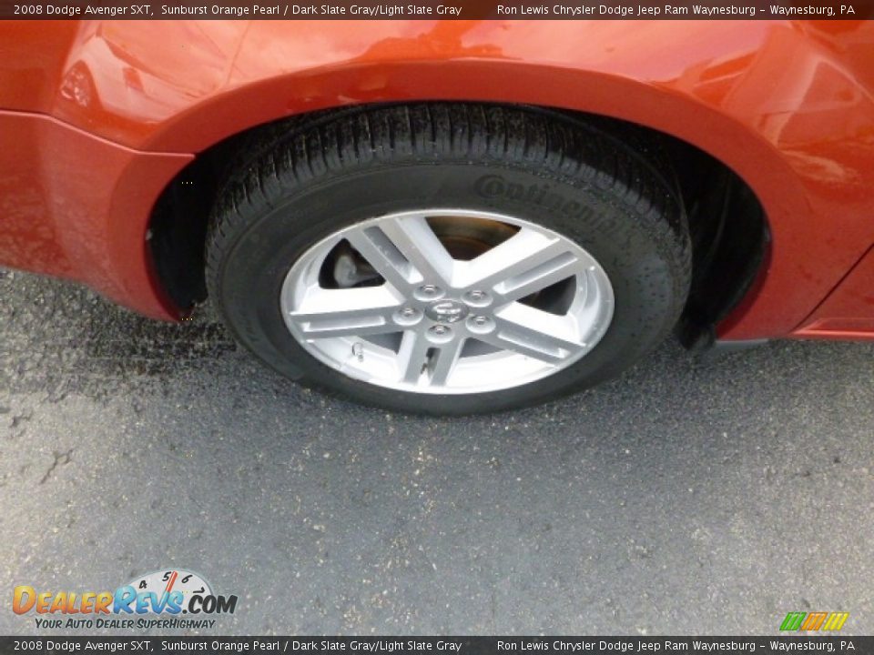 2008 Dodge Avenger SXT Sunburst Orange Pearl / Dark Slate Gray/Light Slate Gray Photo #2