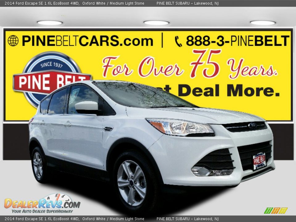 2014 Ford Escape SE 1.6L EcoBoost 4WD Oxford White / Medium Light Stone Photo #1