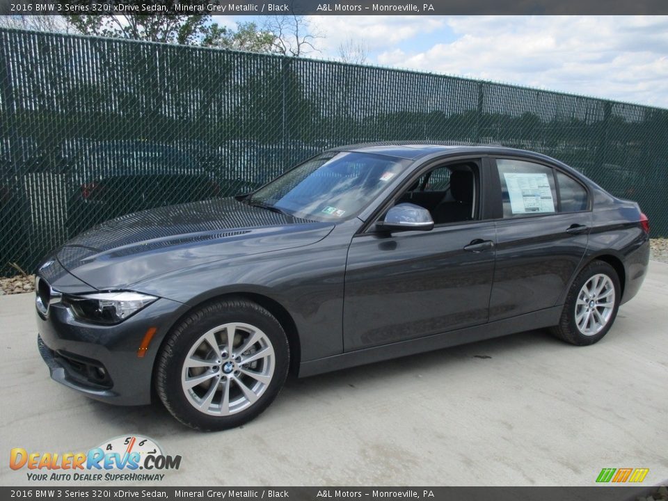 2016 BMW 3 Series 320i xDrive Sedan Mineral Grey Metallic / Black Photo #8