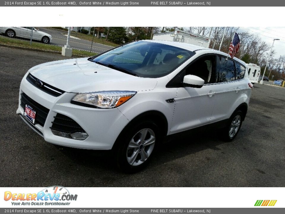 2014 Ford Escape SE 1.6L EcoBoost 4WD Oxford White / Medium Light Stone Photo #3