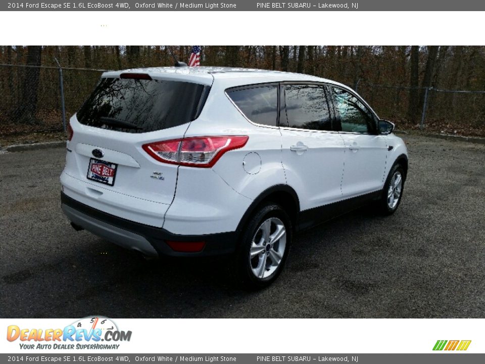 2014 Ford Escape SE 1.6L EcoBoost 4WD Oxford White / Medium Light Stone Photo #7