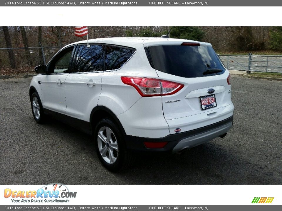 2014 Ford Escape SE 1.6L EcoBoost 4WD Oxford White / Medium Light Stone Photo #12
