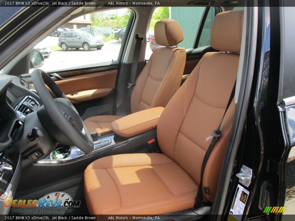 Saddle Brown Interior - 2017 BMW X3 xDrive28i Photo #12