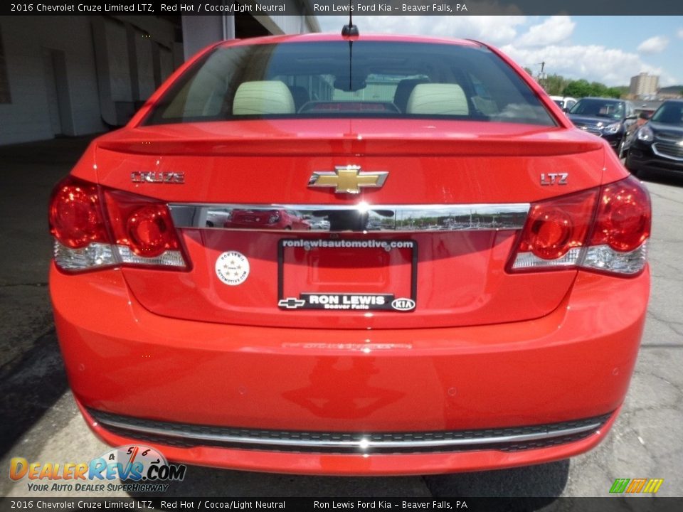 2016 Chevrolet Cruze Limited LTZ Red Hot / Cocoa/Light Neutral Photo #3