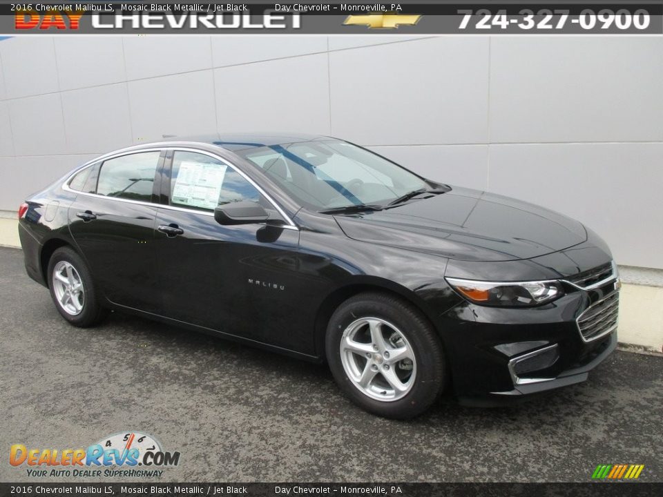 2016 Chevrolet Malibu LS Mosaic Black Metallic / Jet Black Photo #1