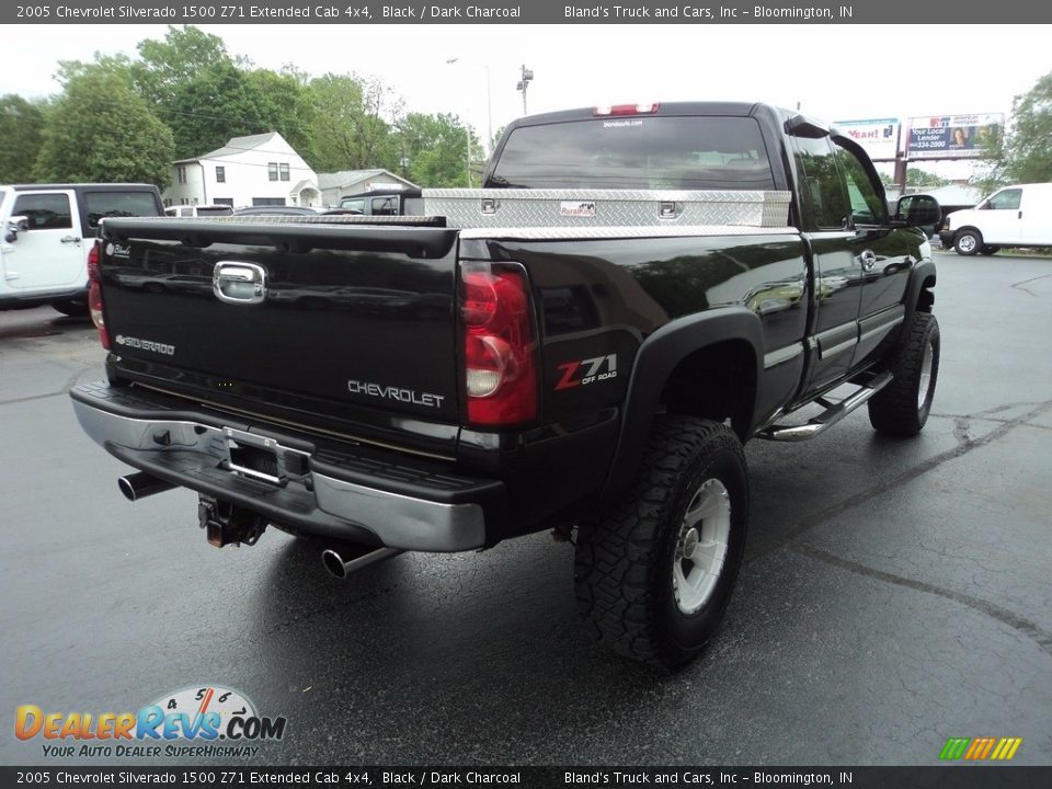 2005 Chevrolet Silverado 1500 Z71 Extended Cab 4x4 Black / Dark Charcoal Photo #4