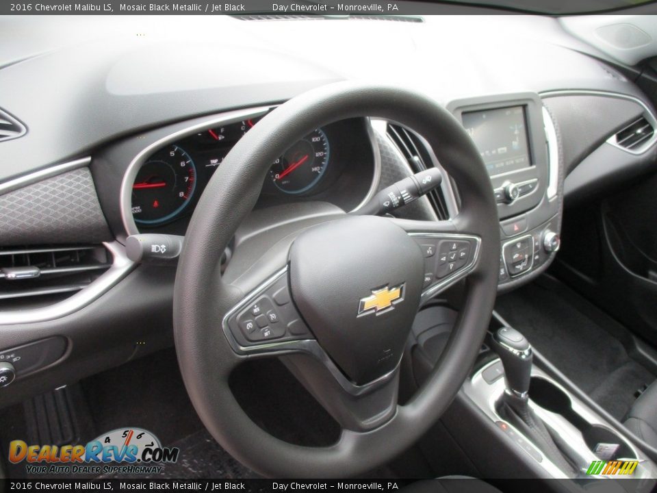2016 Chevrolet Malibu LS Mosaic Black Metallic / Jet Black Photo #13