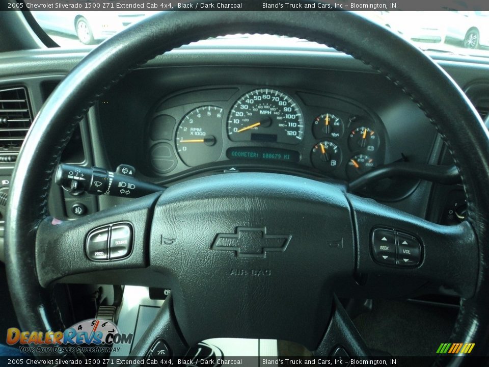 2005 Chevrolet Silverado 1500 Z71 Extended Cab 4x4 Black / Dark Charcoal Photo #11
