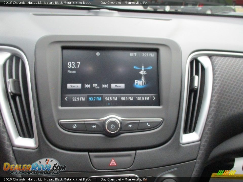 2016 Chevrolet Malibu LS Mosaic Black Metallic / Jet Black Photo #15