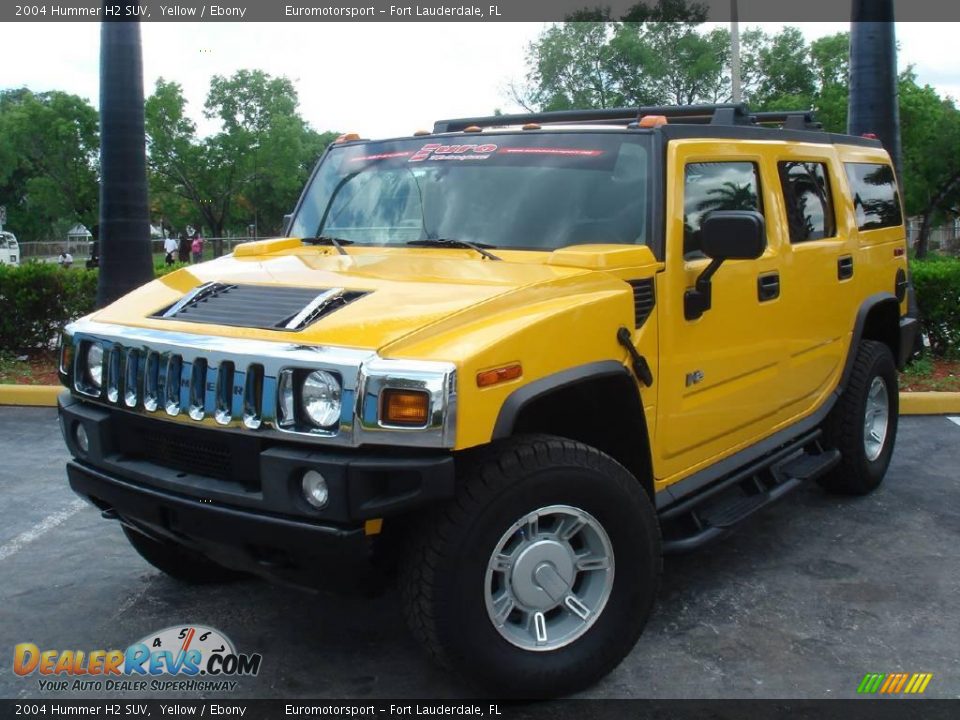 2004 Hummer H2 SUV Yellow / Ebony Photo #1