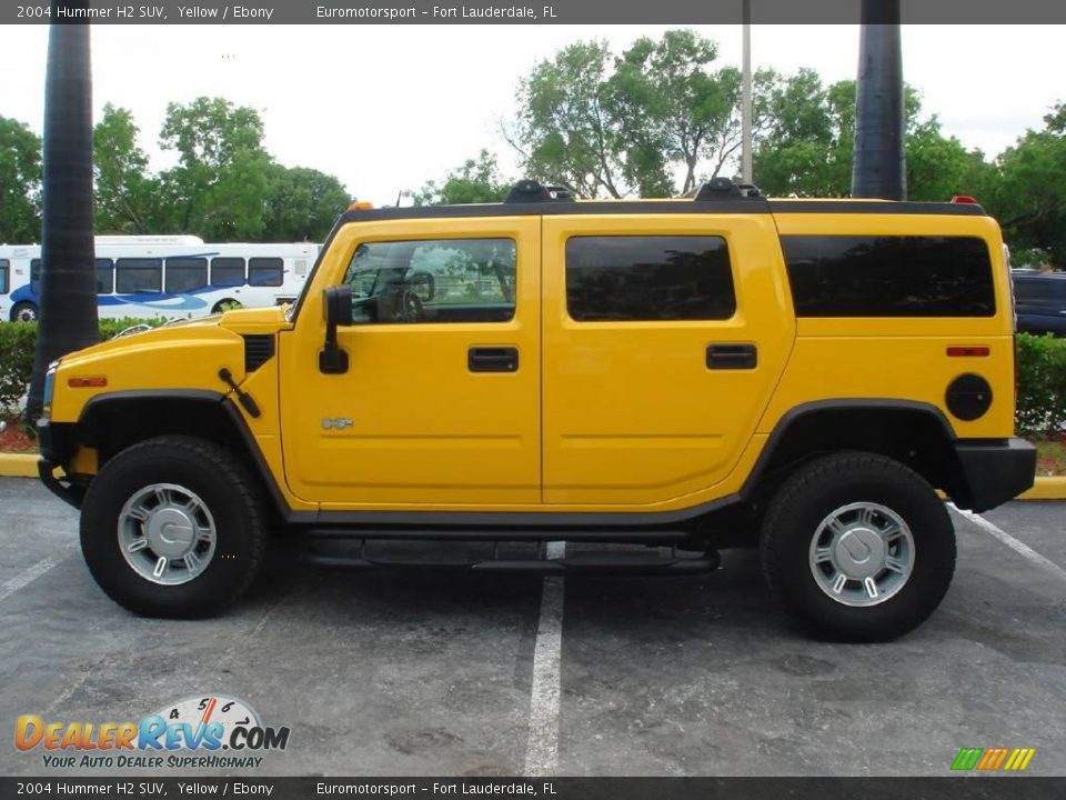 2004 Hummer H2 SUV Yellow / Ebony Photo #2