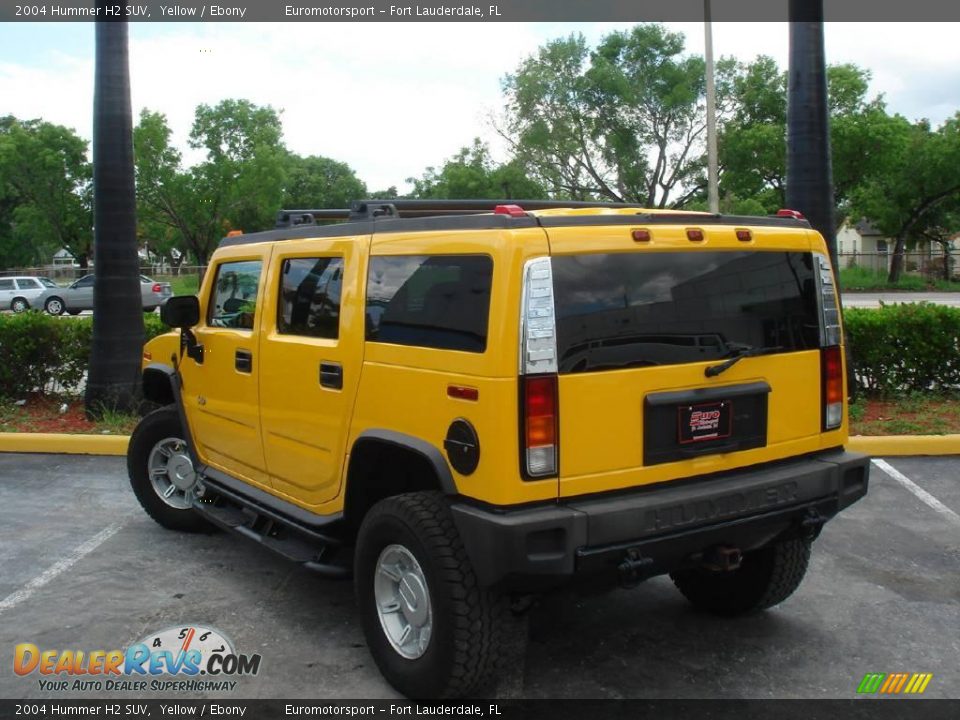 2004 Hummer H2 SUV Yellow / Ebony Photo #3