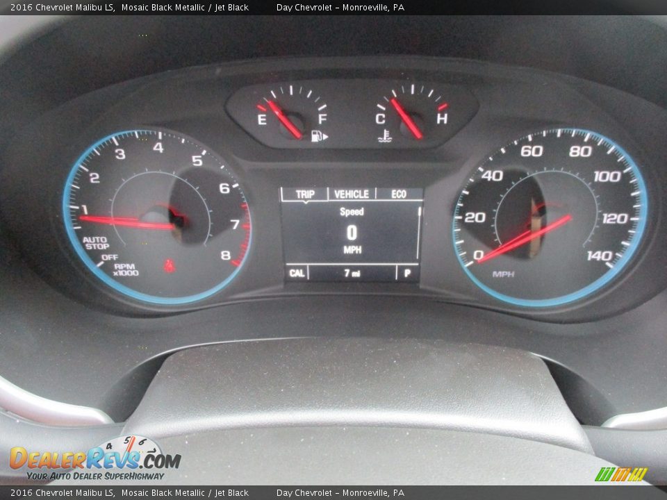 2016 Chevrolet Malibu LS Mosaic Black Metallic / Jet Black Photo #20