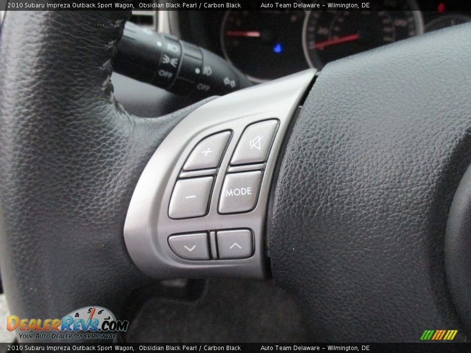 2010 Subaru Impreza Outback Sport Wagon Obsidian Black Pearl / Carbon Black Photo #26