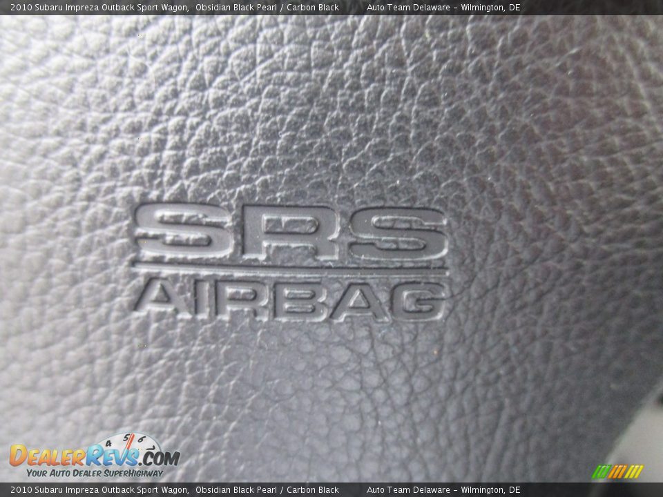 2010 Subaru Impreza Outback Sport Wagon Obsidian Black Pearl / Carbon Black Photo #33